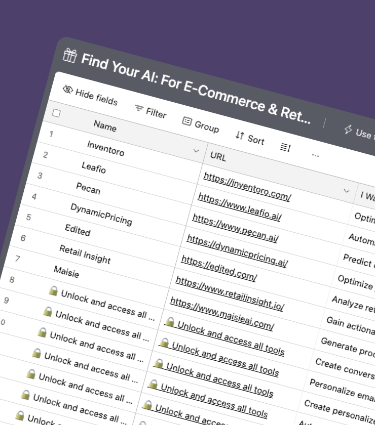 ai tools for ecommerce